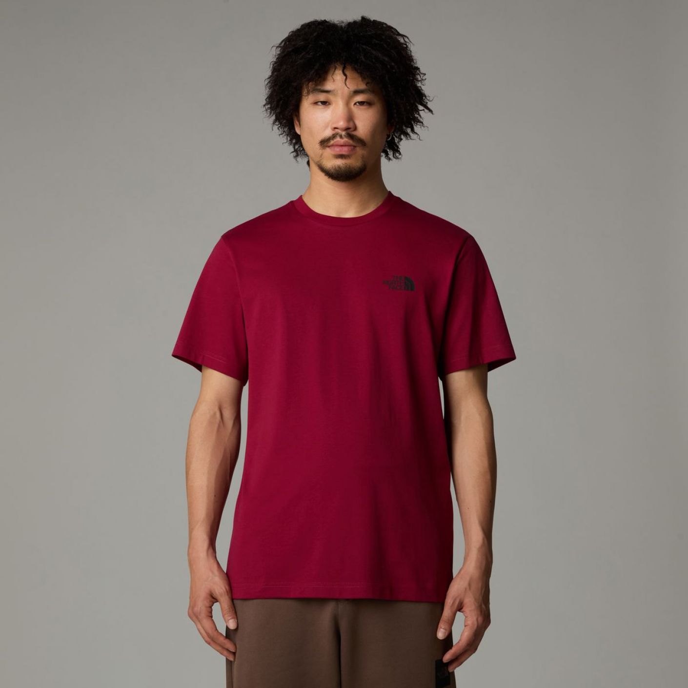 The North Face S/S Simple Dome Tee Beetroot Da Uomo