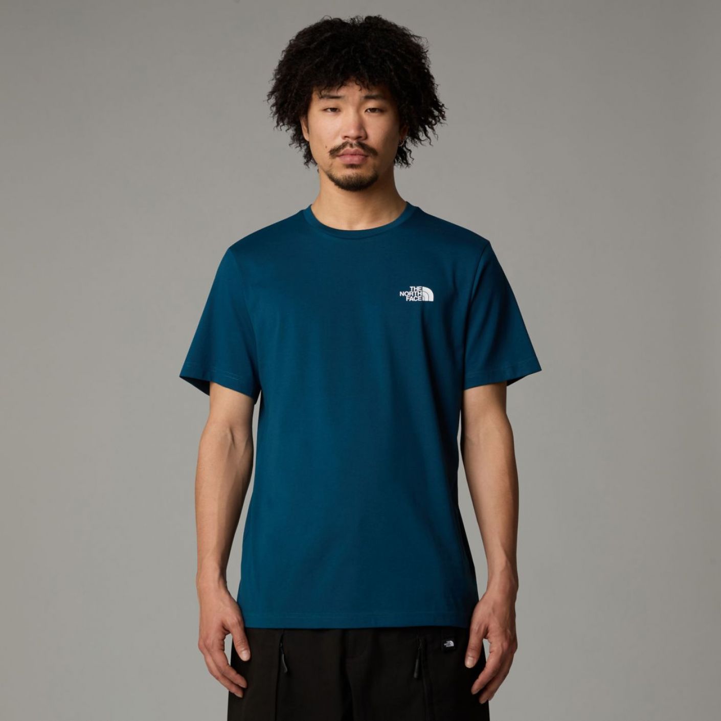 The North Face S/S Simple Dome Tee Midnight Petrol Da Uomo