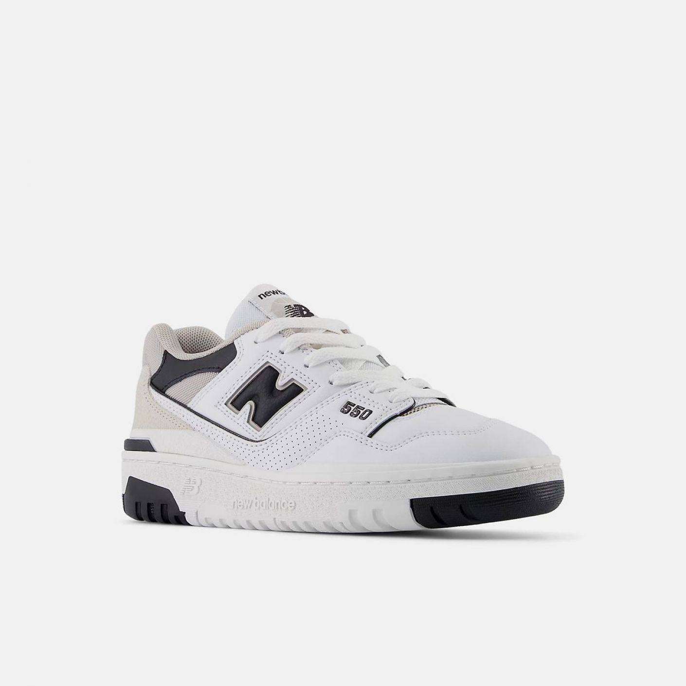 New Balance 550 White/Black da Bambini