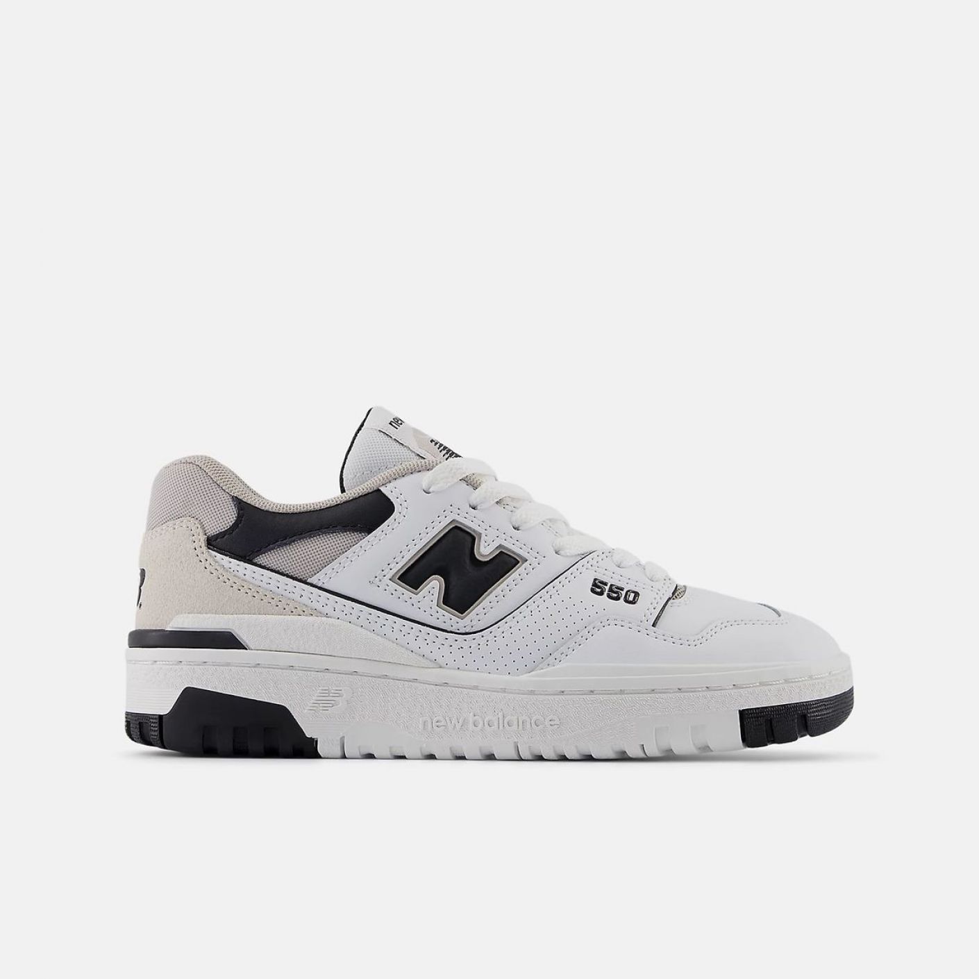 New Balance 550 White/Black da Bambini