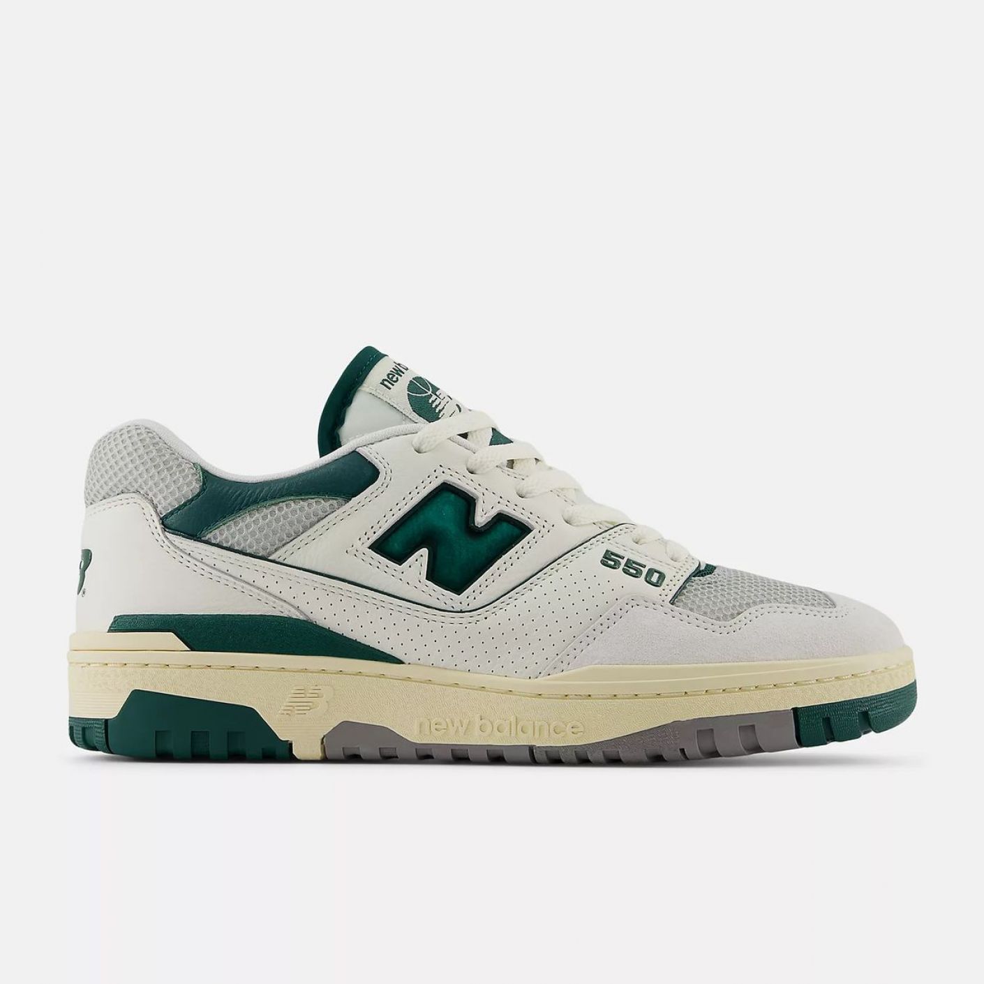 New Balance 550 Sea Salt/White/Marsh Green