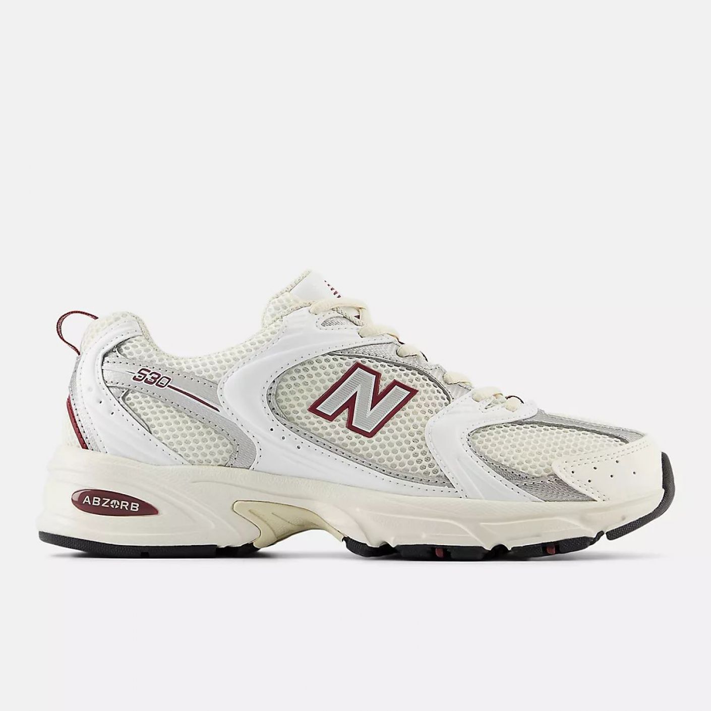 New Balance 530 Sea Salt/White/Mercury Red