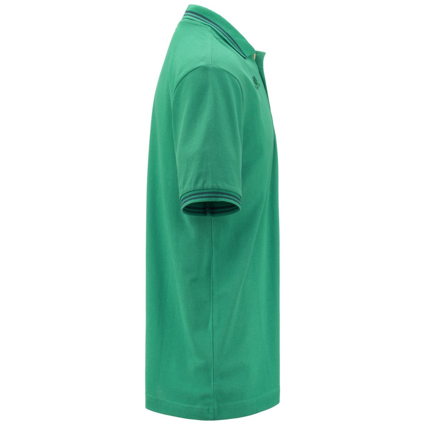 Kappa Malta Poloshirt mit grün/grünem Biome-Streifen für Herren