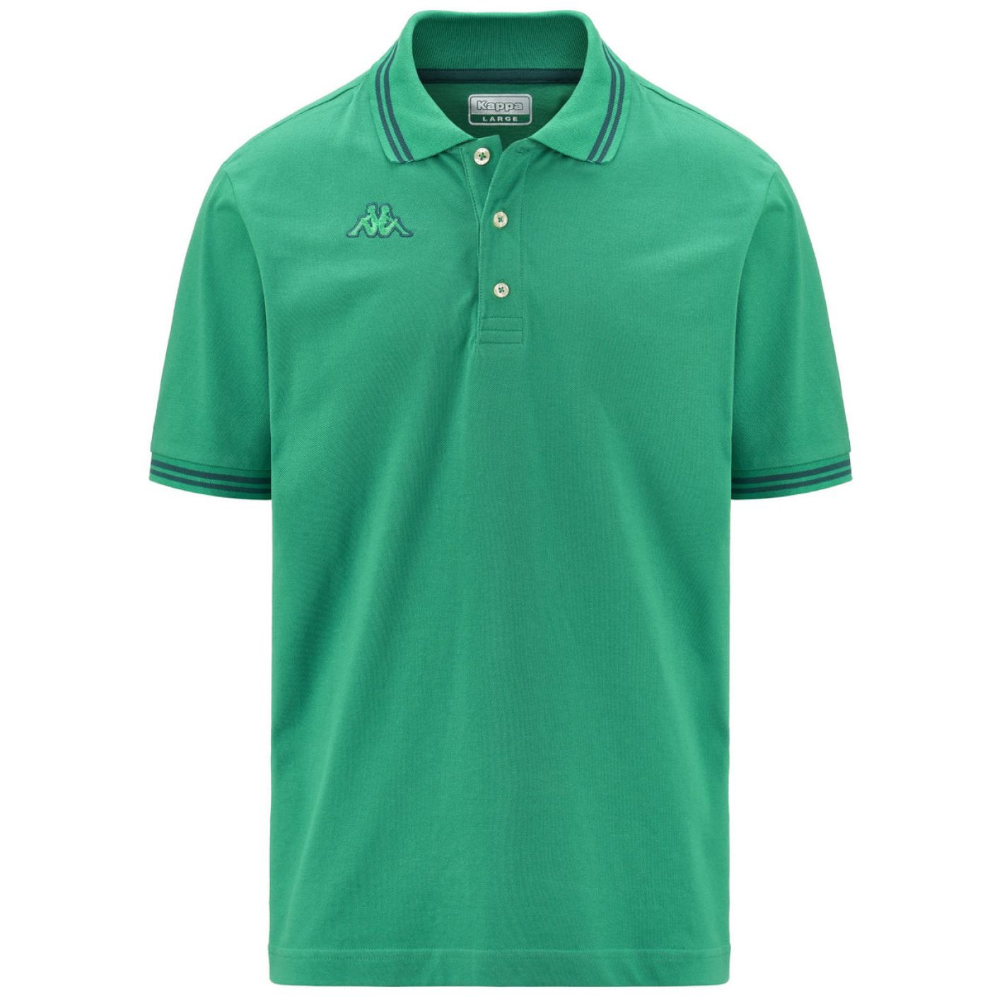 Kappa Polo Malta con Righino Green/Green Biome da Uomo