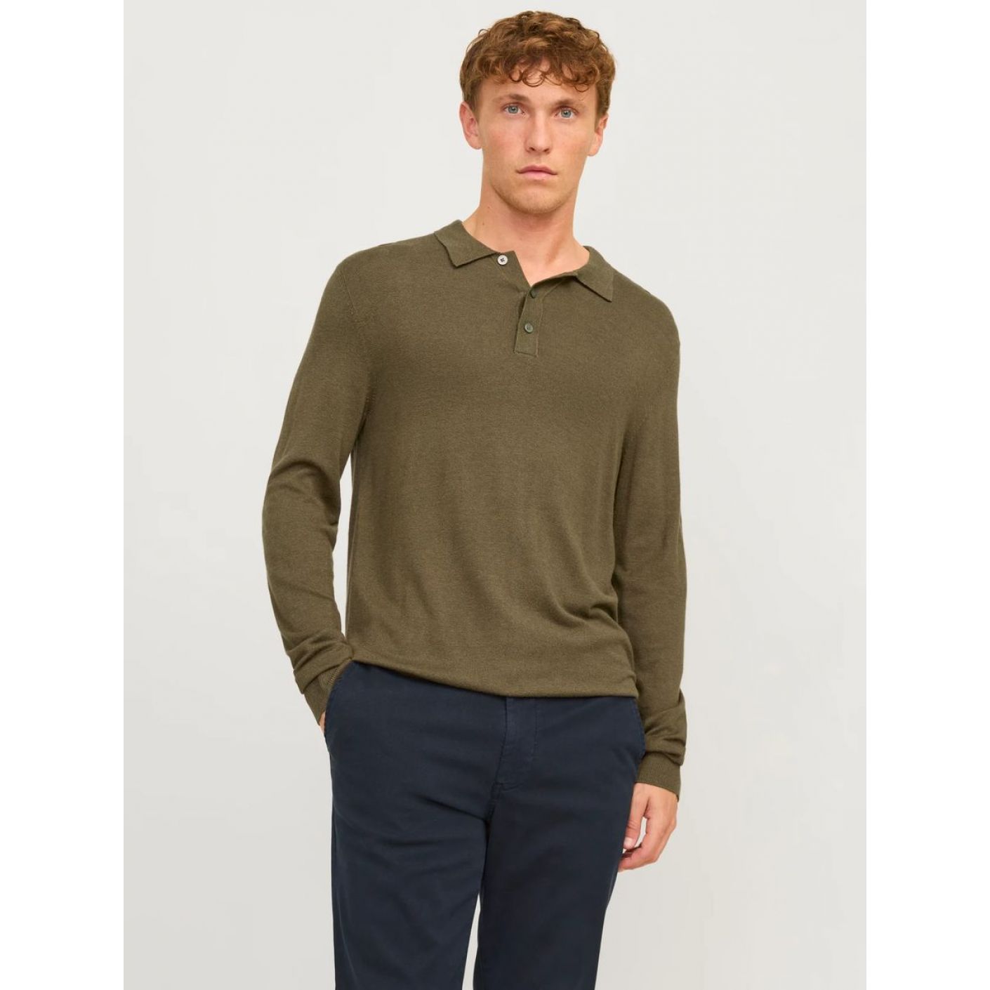 Jack & Jones Camicia Polo Verde Peat da Uomo