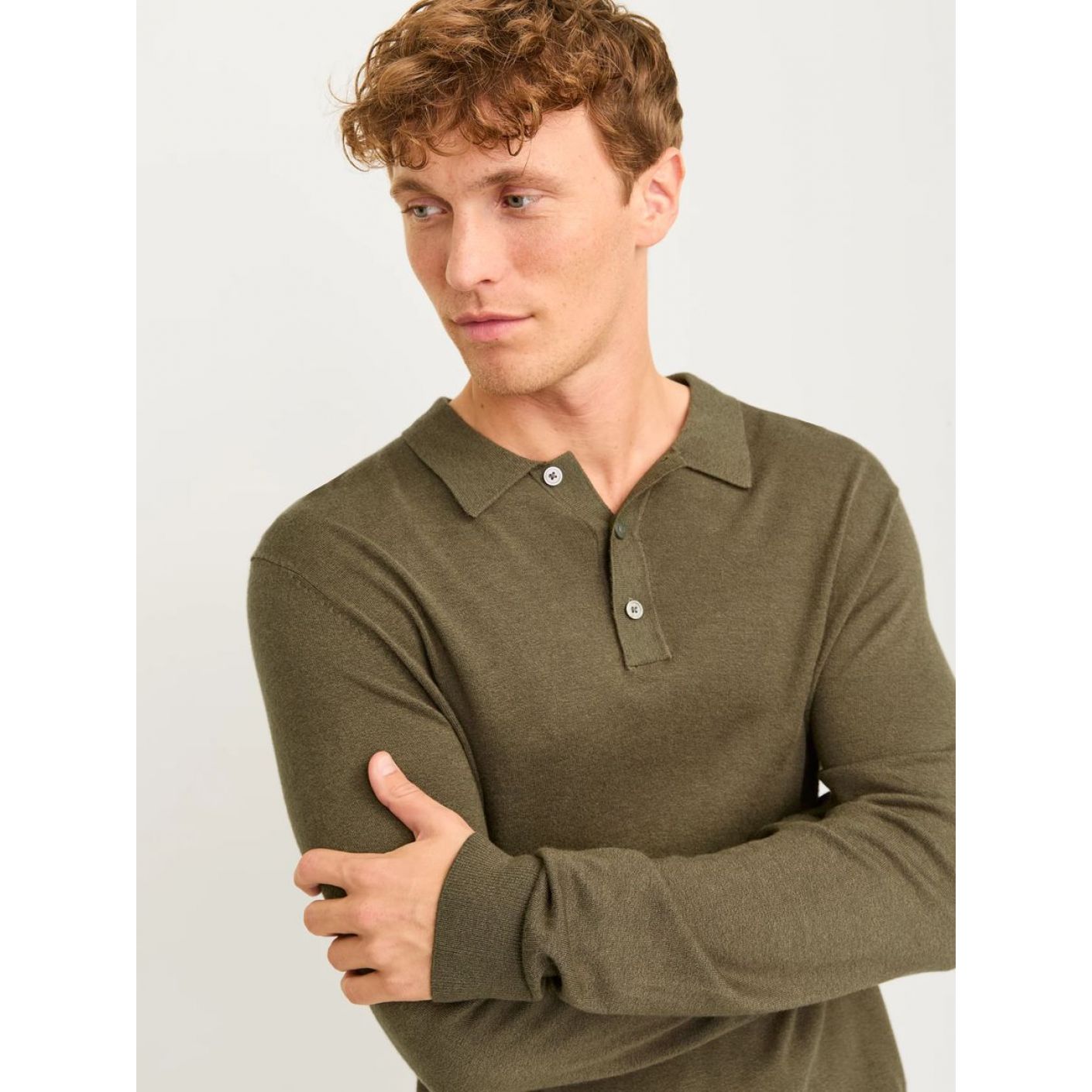 Jack & Jones Camicia Polo Verde Peat da Uomo