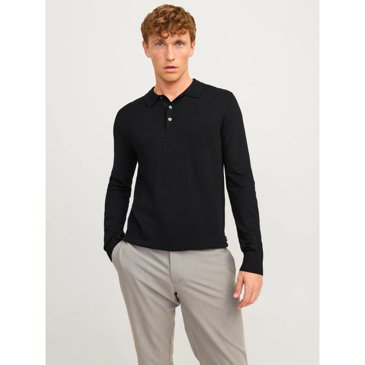 Jack & Jones Camicia Polo Black Onyx da Uomo