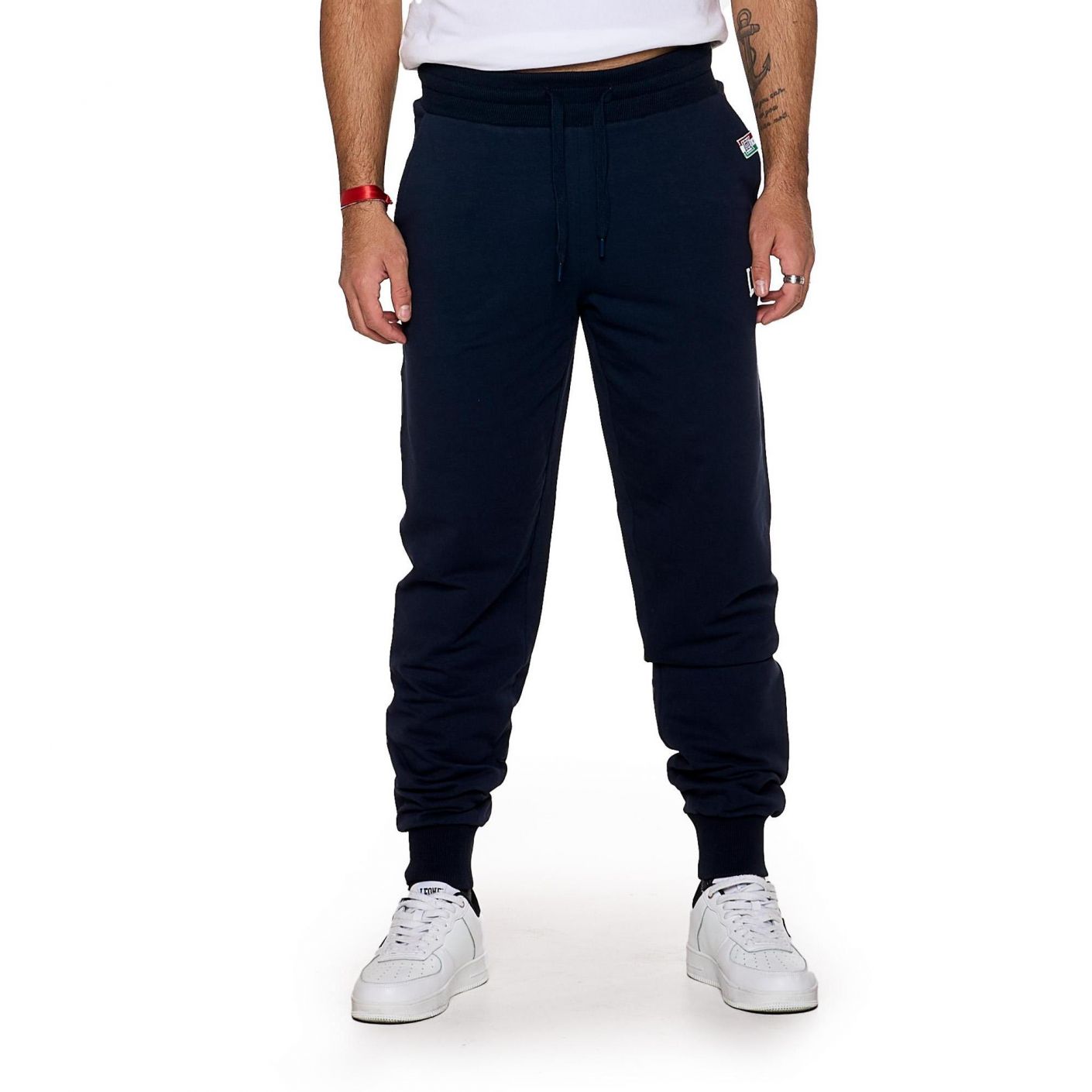 Leone Pantalone Basic Small Logo Navy Blue da Uomo