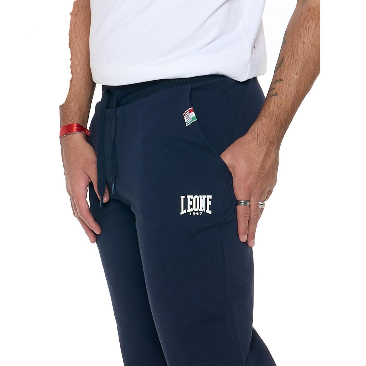 Leone Pantalone Basic Small Logo Navy Blue da Uomo