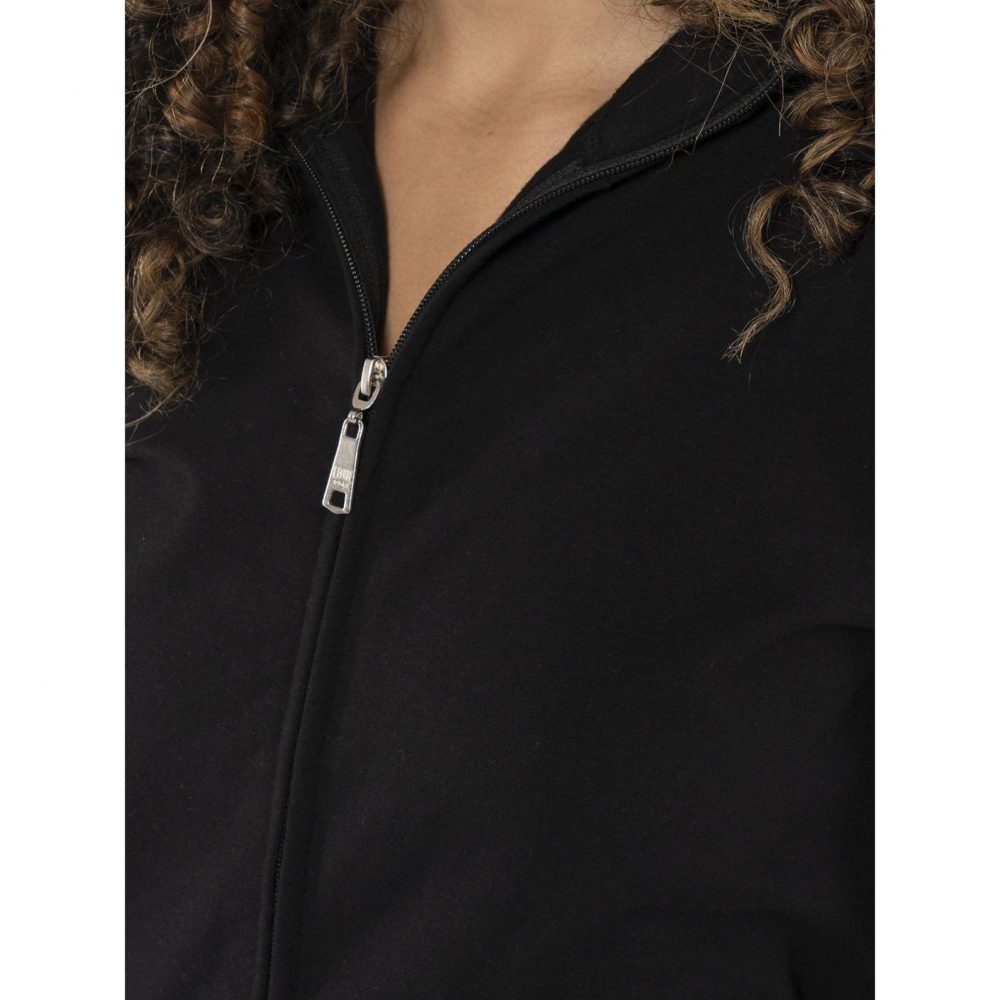 Leone Felpa Never Without full zip Black da Donna