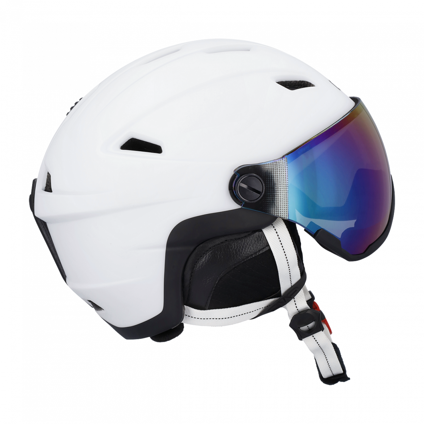 CMP Casco da Sci con Visiera WA-2 Bianco/Nero