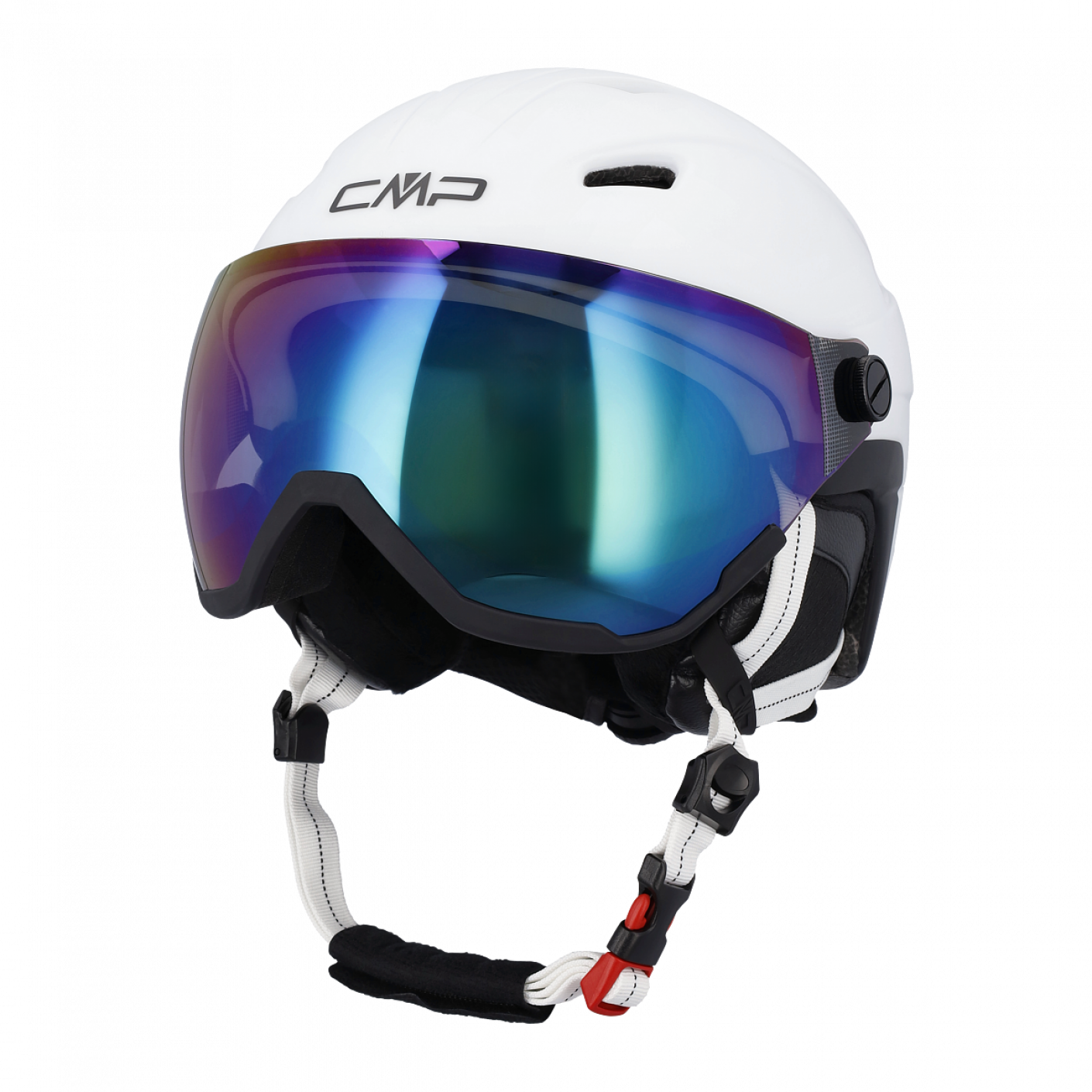 CMP Casco da Sci con Visiera WA-2 Bianco/Nero