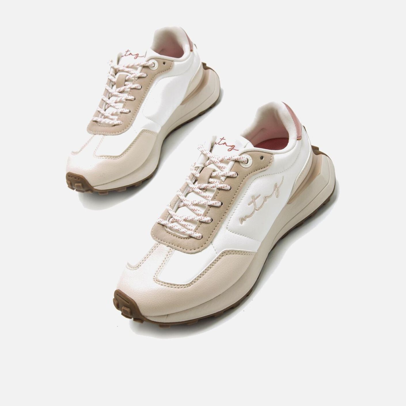 MTNG Zinkweiße Sneakers für Damen