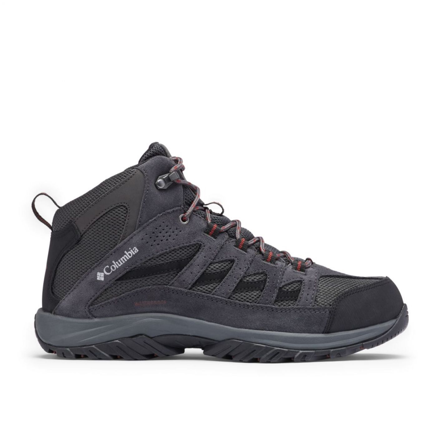 Columbia Crestwood Mid Waterproof Dark Grey/Deep Rust da Uomo