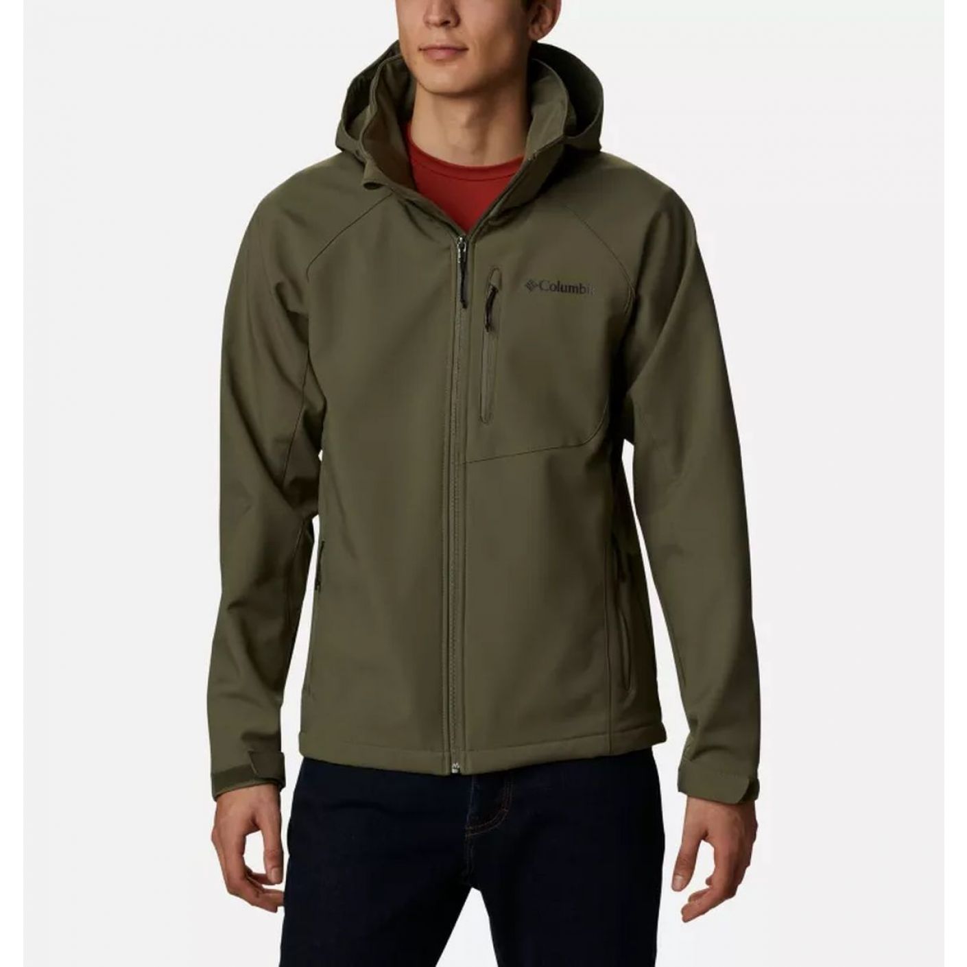 Columbia Giacca softshell Cascade Ridge III Stone Green da Uomo