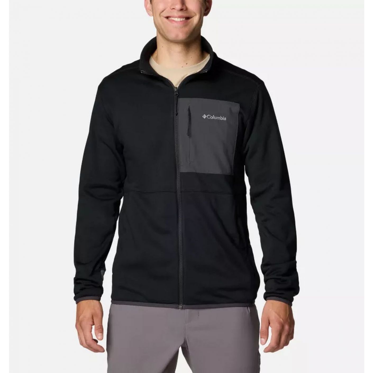 Columbia Giacca tecnica Columbia Hike II Full Zip Black da Uomo