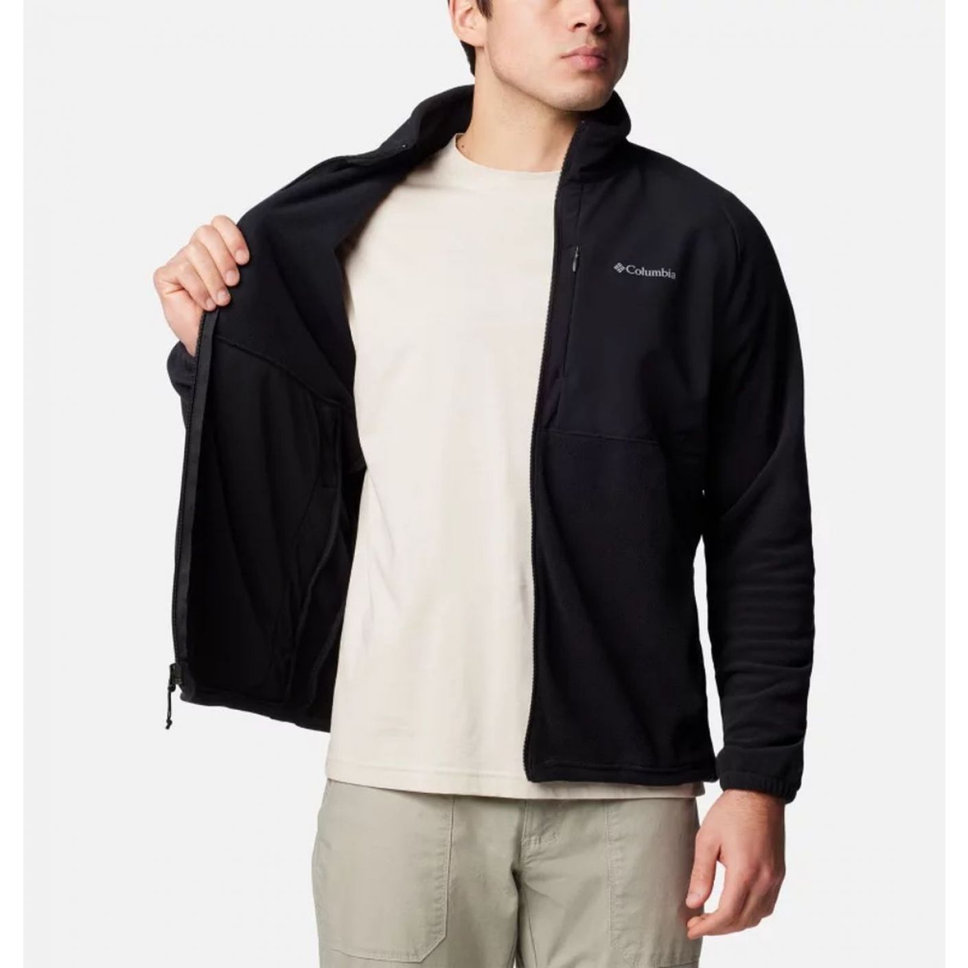 Columbia Giacca in pile Sage Peak Full Zip Black da Uomo