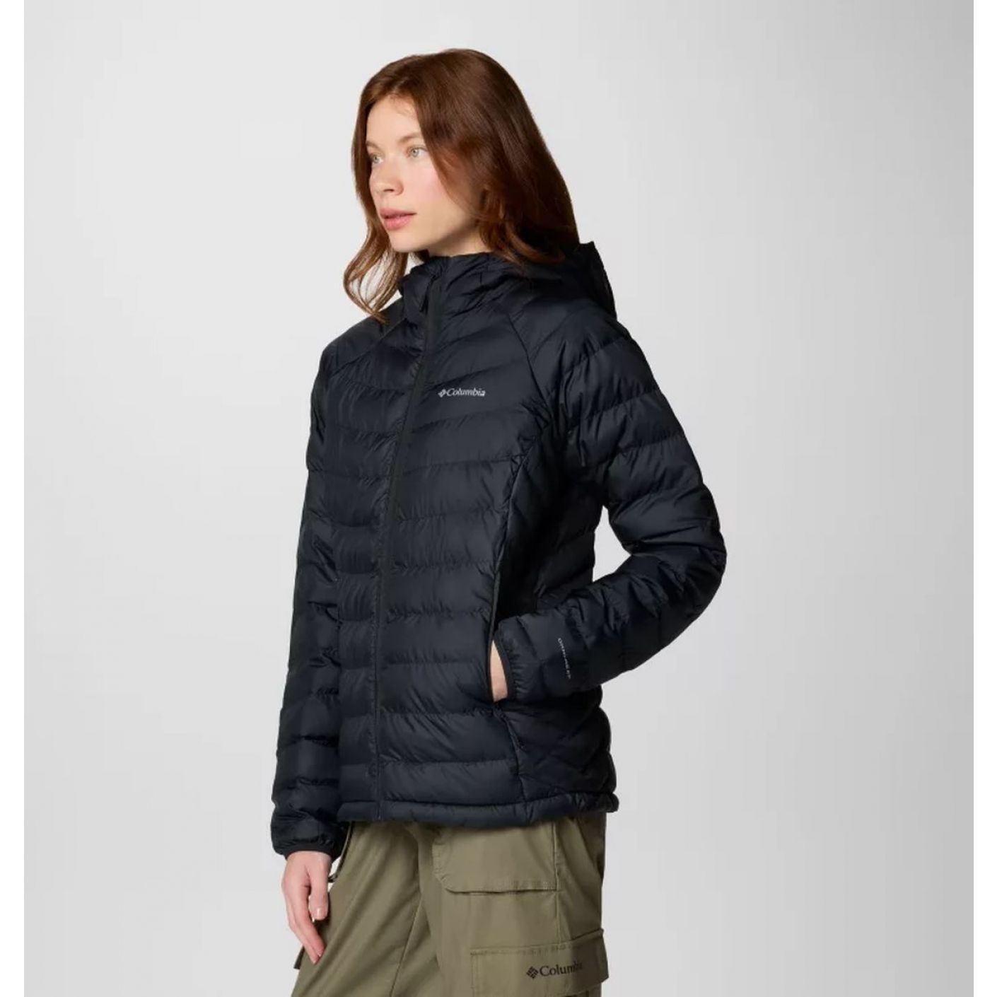 Columbia Powder Lite II Isolierte Jacke für Damen in Schwarz
