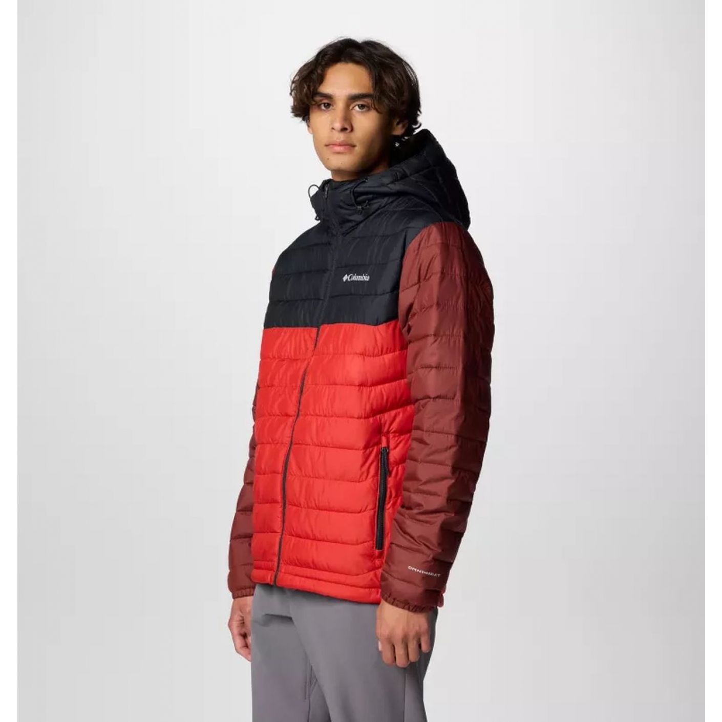 Columbia Powder Lite II Jacke für Herren, Sail Red/Black/Spice
