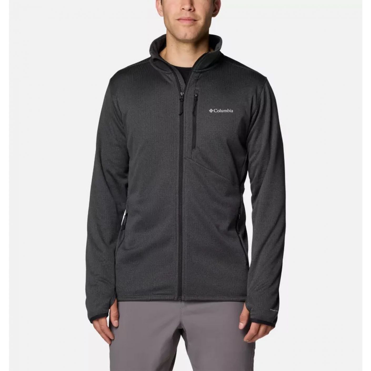 Columbia Pile Park View Full zip Black Heather da Uomo 