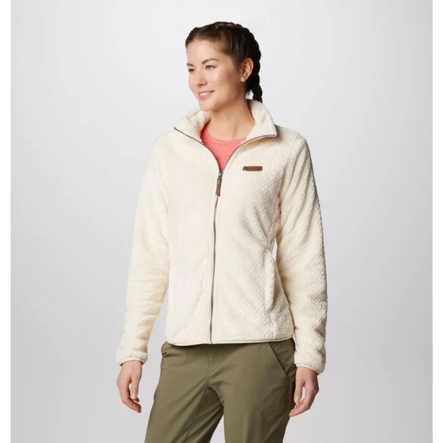 Columbia Pile Fire Side II Sherpa Chalk da Donna