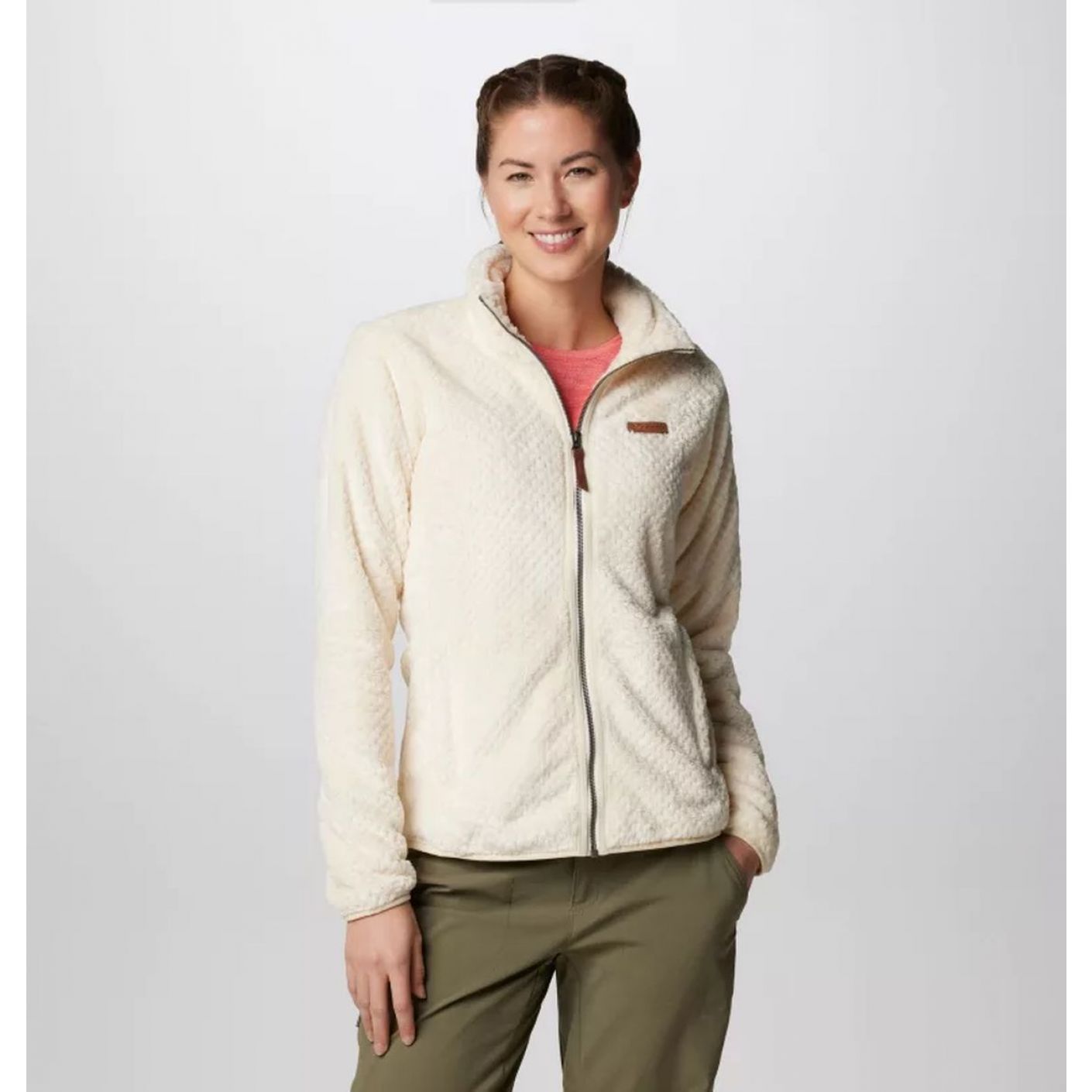 Columbia Pile Fire Side II Sherpa Chalk da Donna