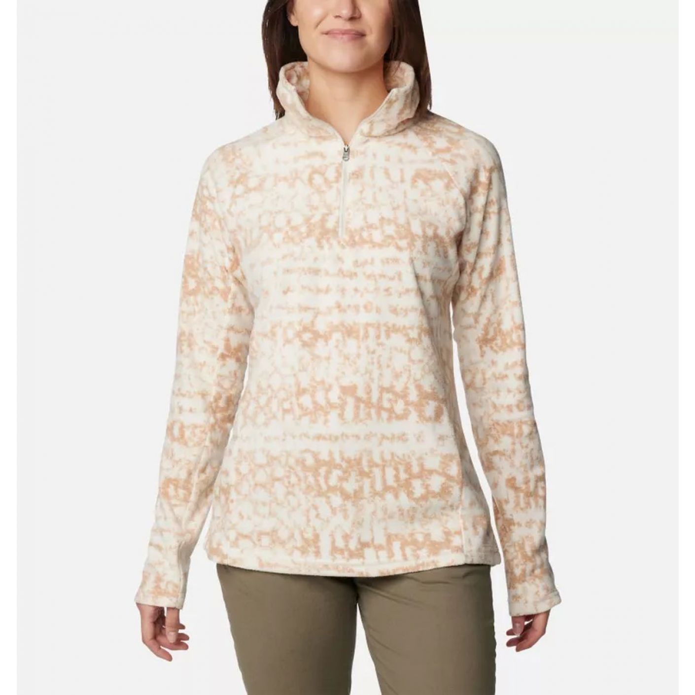 Columbia Glacial IV bedrucktes, kreidefarbenes, gestreiftes Oberteil für Damen