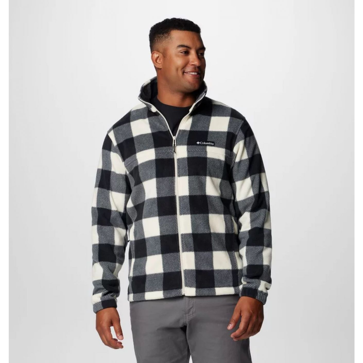 Columbia Pile fantasia Steens Mountain Chalk Check Print da Uomo