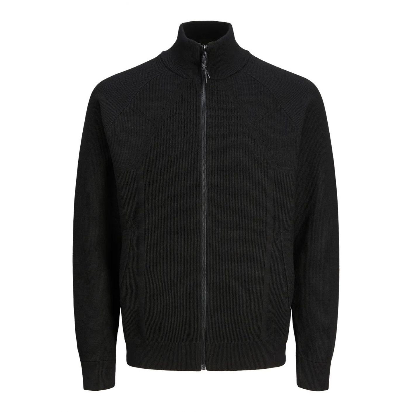 Jack & Jones Pullover Full Zip a collo alto Black da Uomo