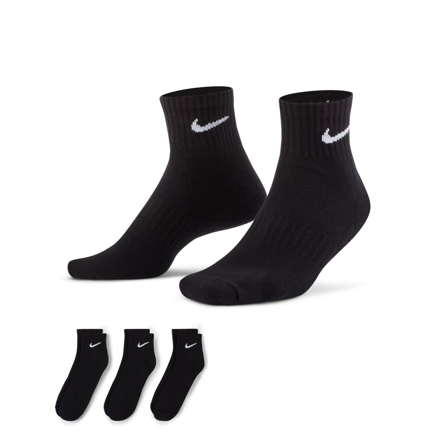 Nike Everyday Cushioned Low Socken Schwarz