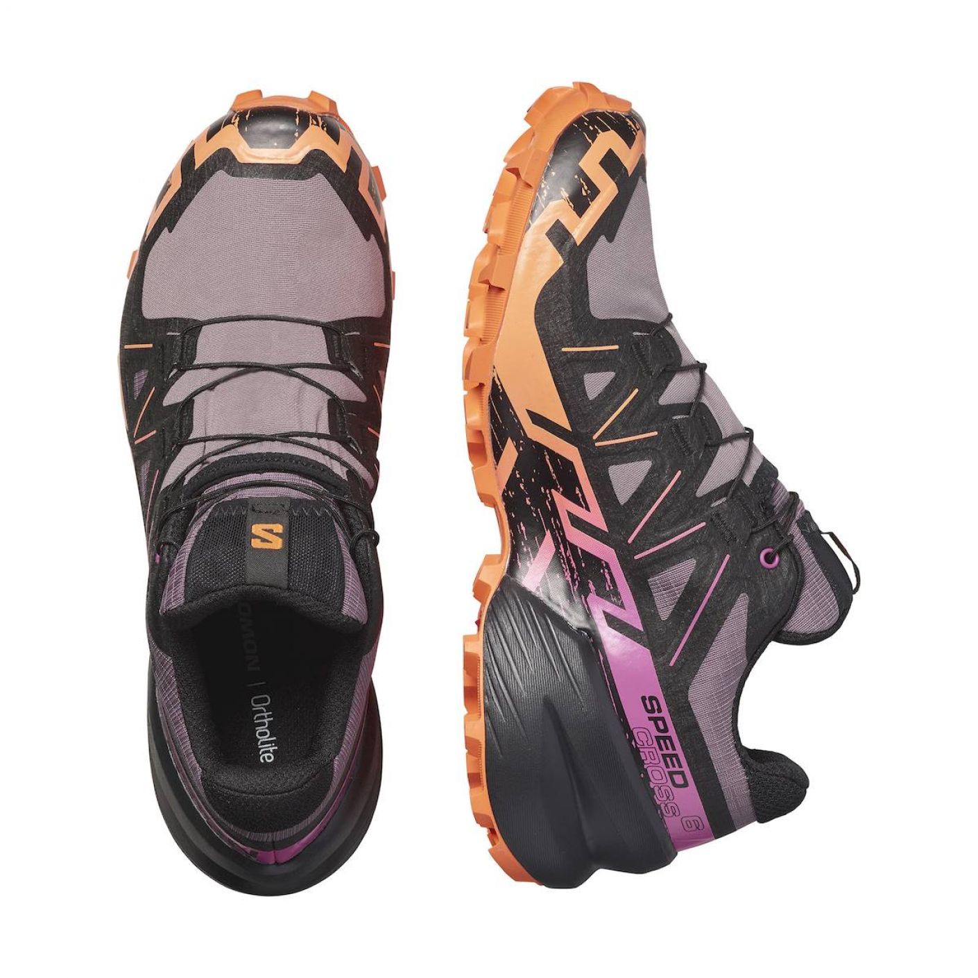 Salomon Speedcross 6 Gtx Moonscape/Black/Bird of Paradise da Donna