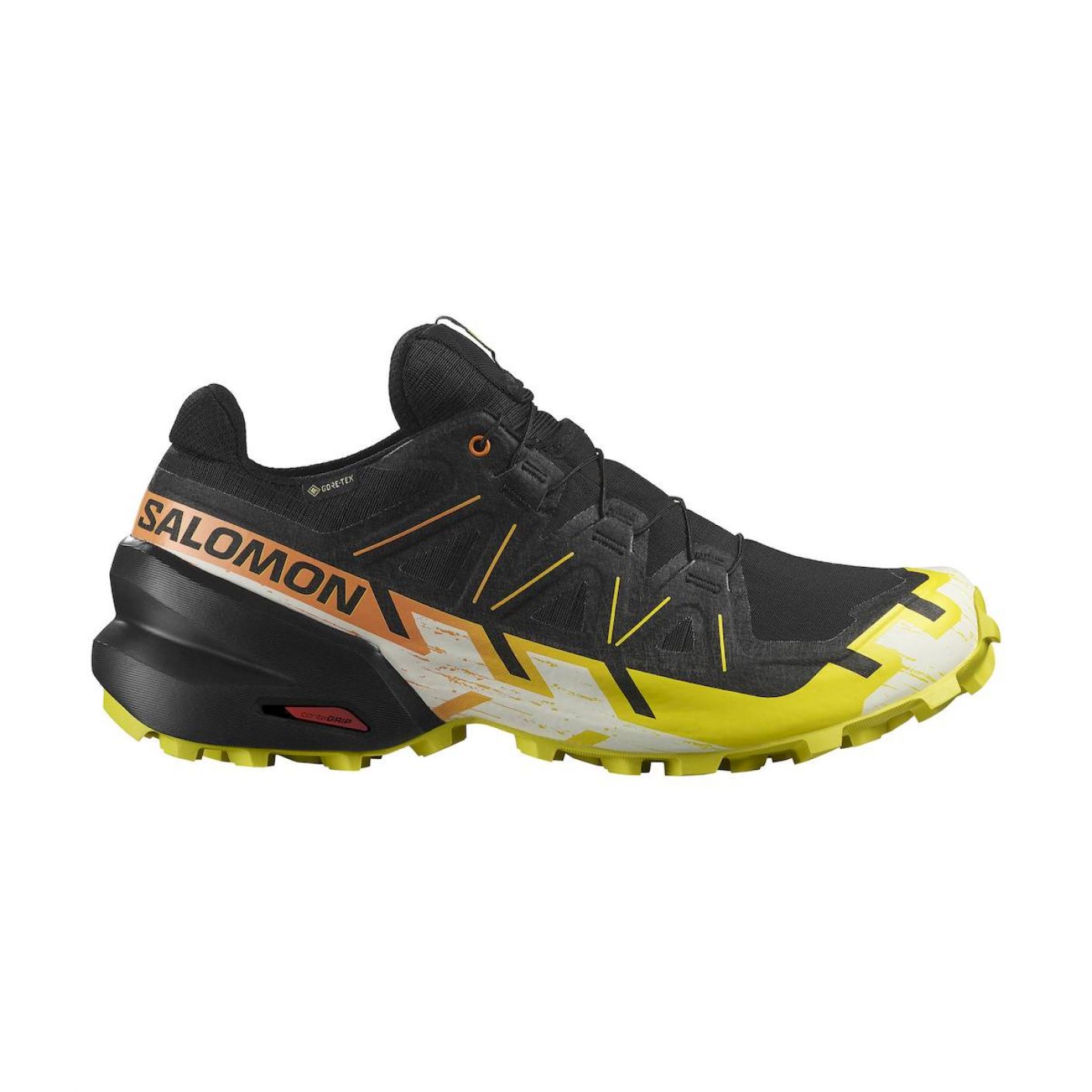 Salomon Speedcross 6 Gtx Black/Sulphur Spring/Bird Of Paradise da Uomo