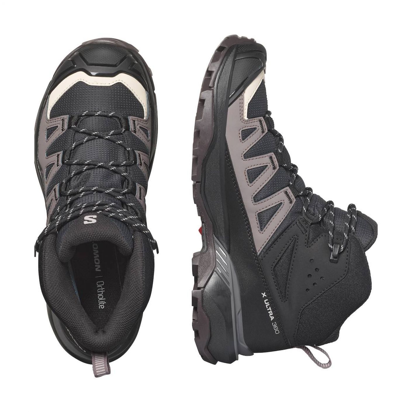 Salomon X Ultra 360 Mid Gtx Black/Plum Kitten da donna