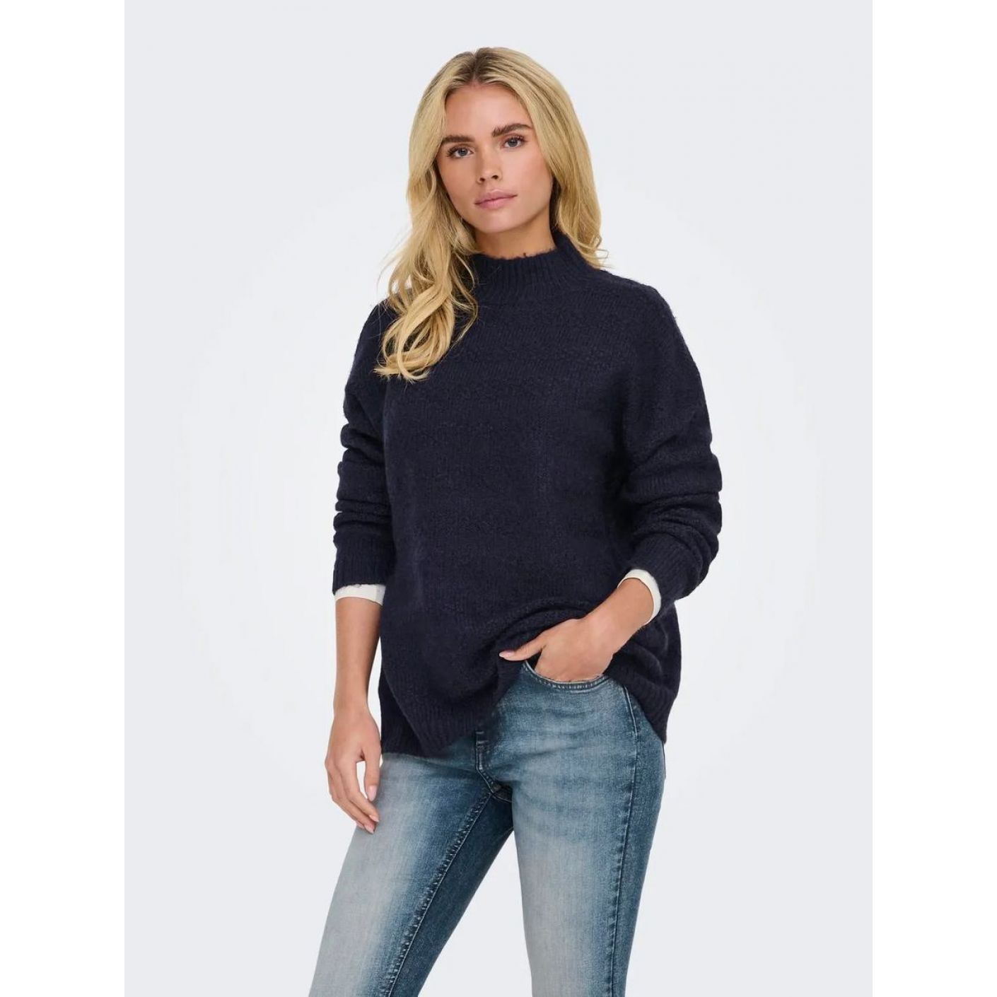 Only Pullover Onlklarisa Blue Night Sky da Donna