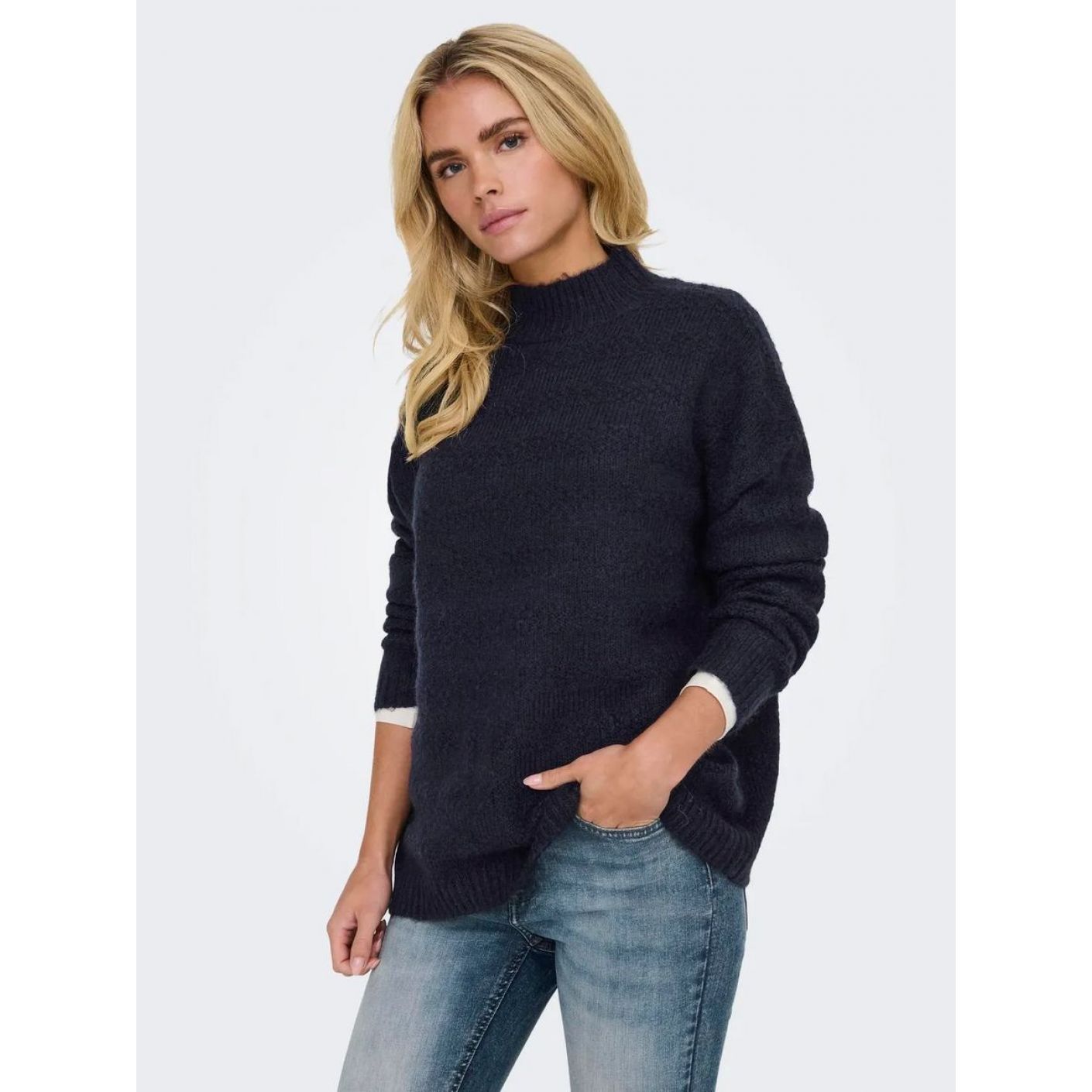 Only Pullover Onlklarisa Blue Night Sky da Donna