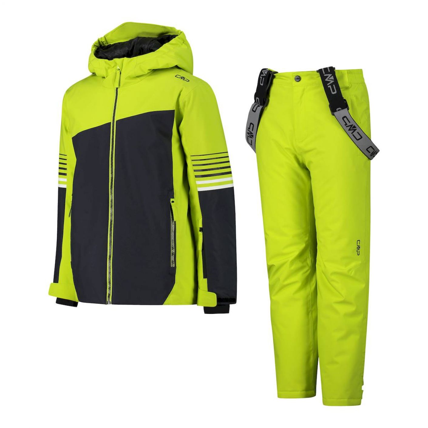 CMP Kids Ski Suit Fluorescent Yellow