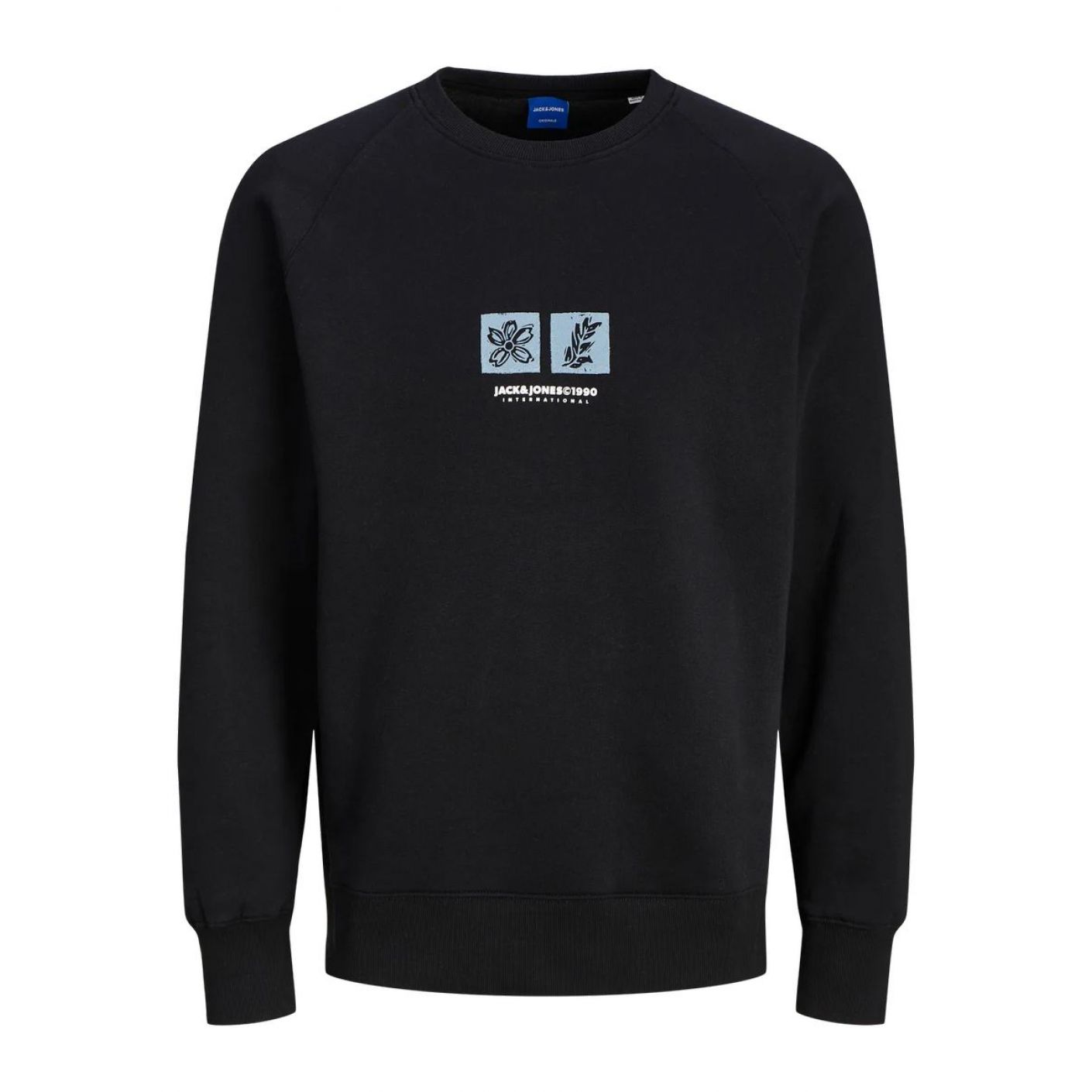 Jack & Jones Felpa girocollo Jorportland Black da Uomo