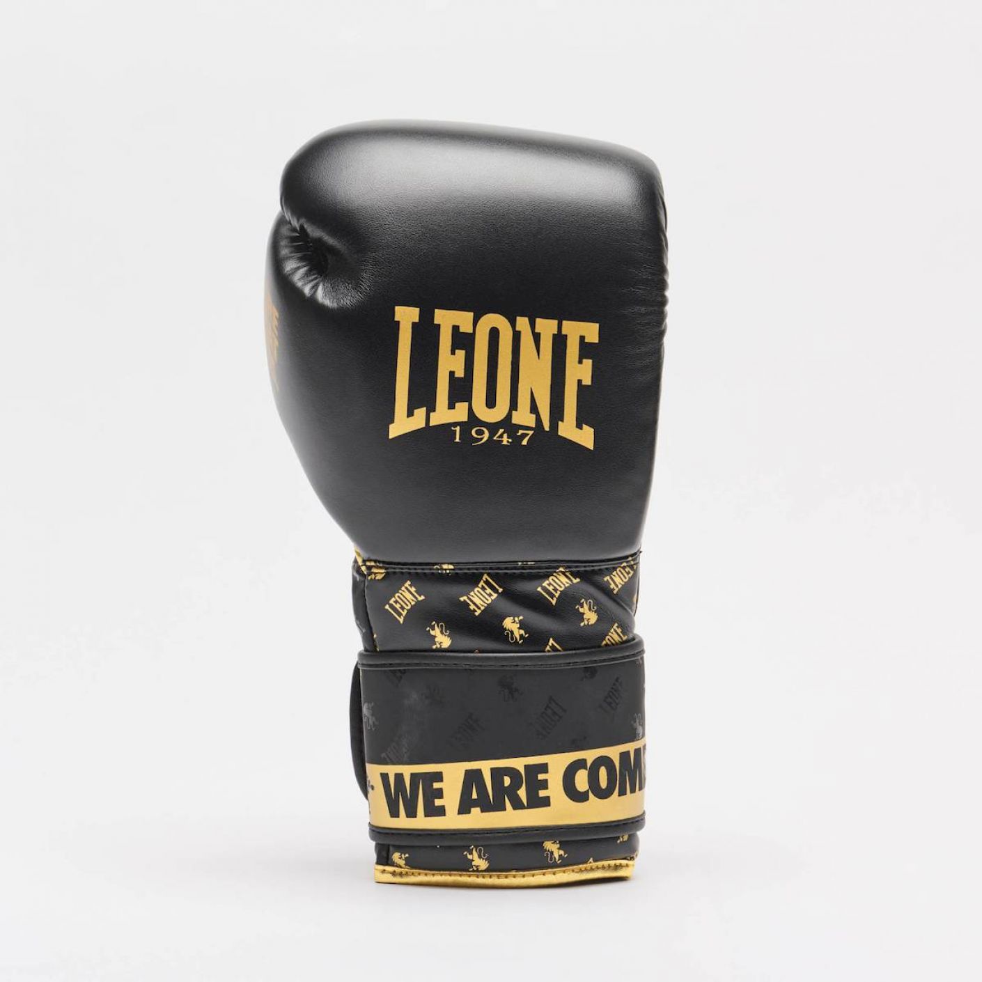 Leone Boxing Gloves DNA Black Leather Back