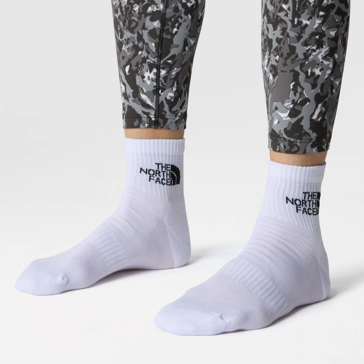 The North Face Multi sport cush quarter sock 3pack tnf white