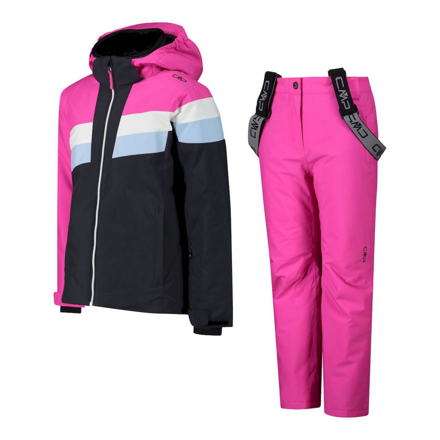 Campagnolo Complete Ski Set for Girls Anthracite/Pink