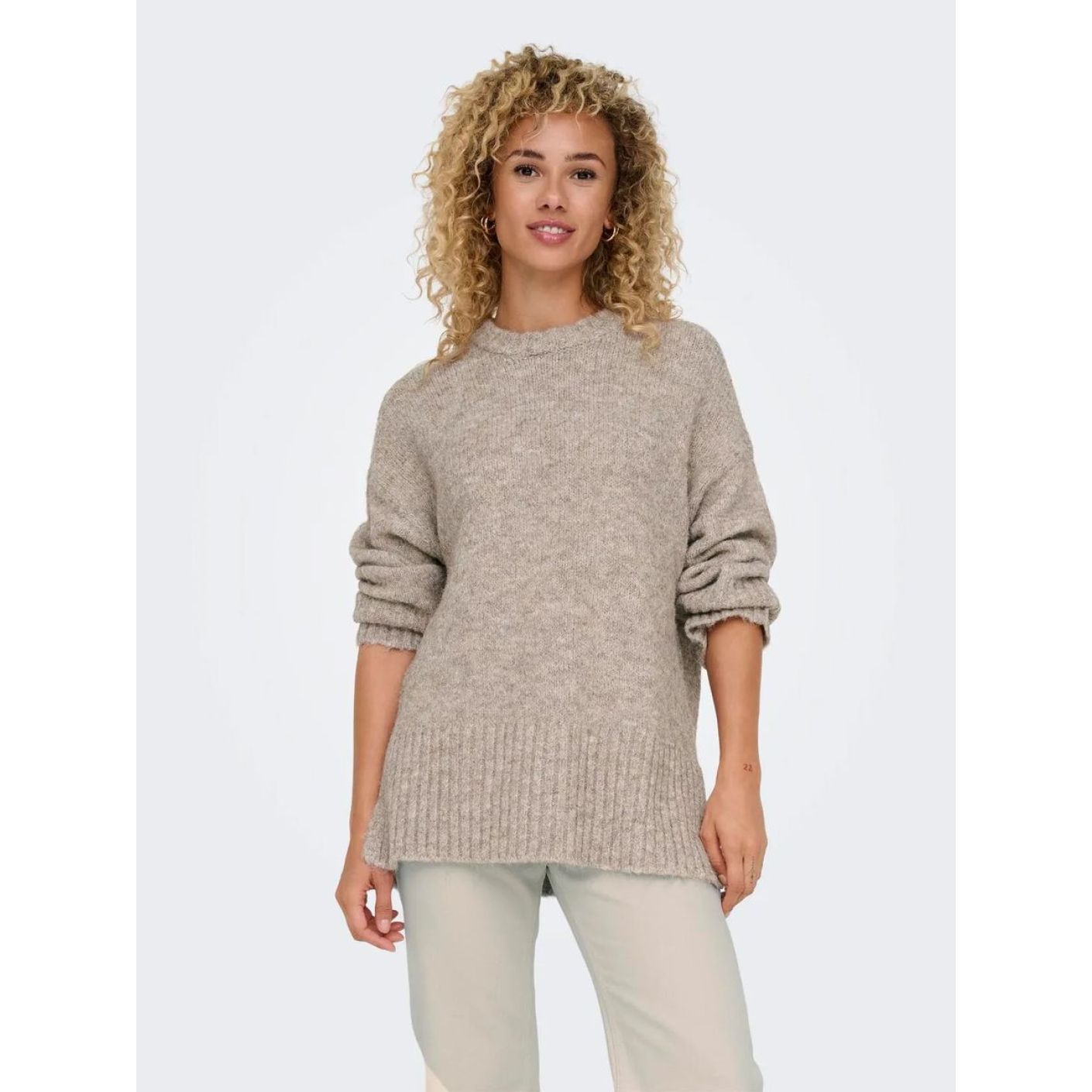 Only Pullover Onlmaggie Malt Ball Melange für Damen