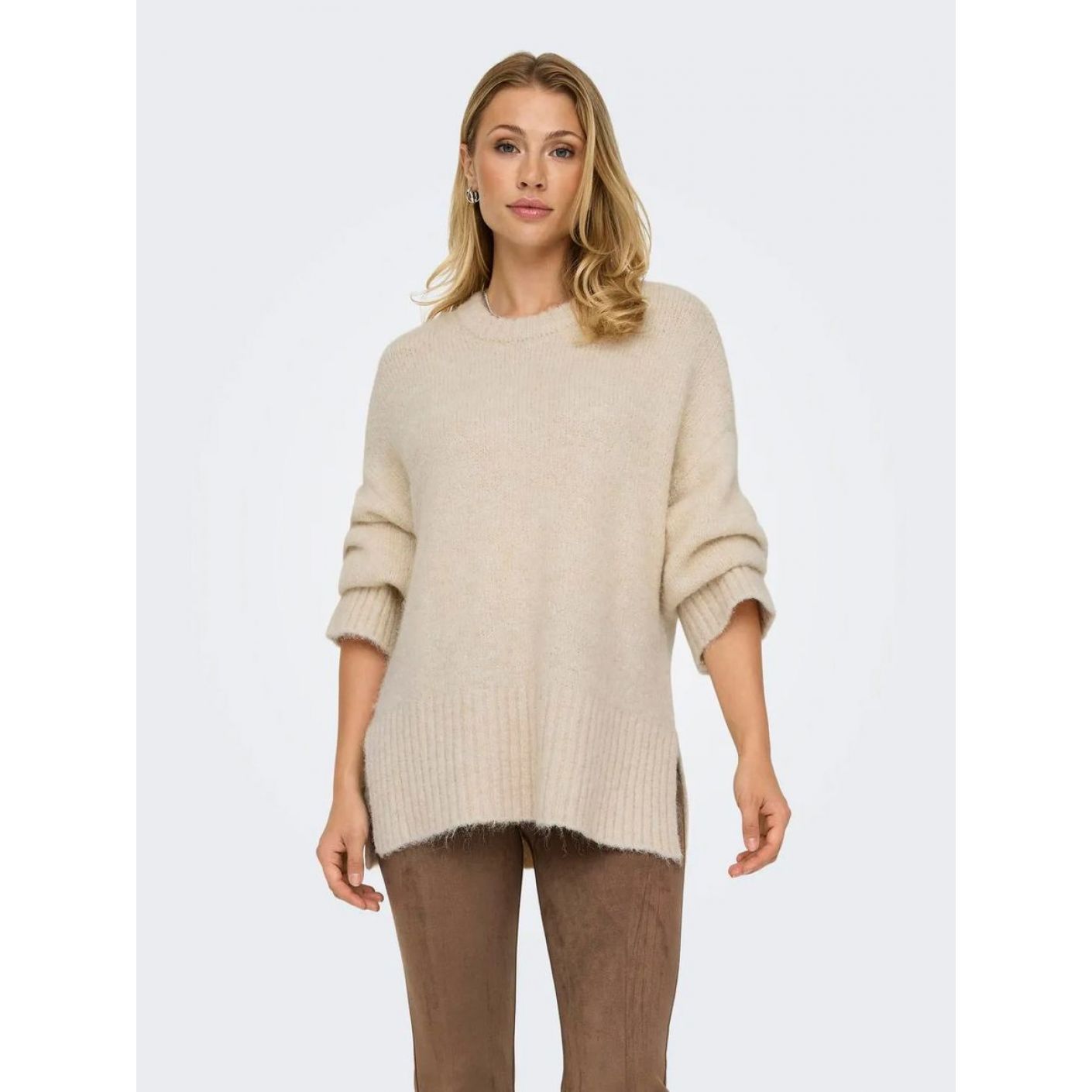 Only Pullover Onlmaggie Birch Melange da Donna