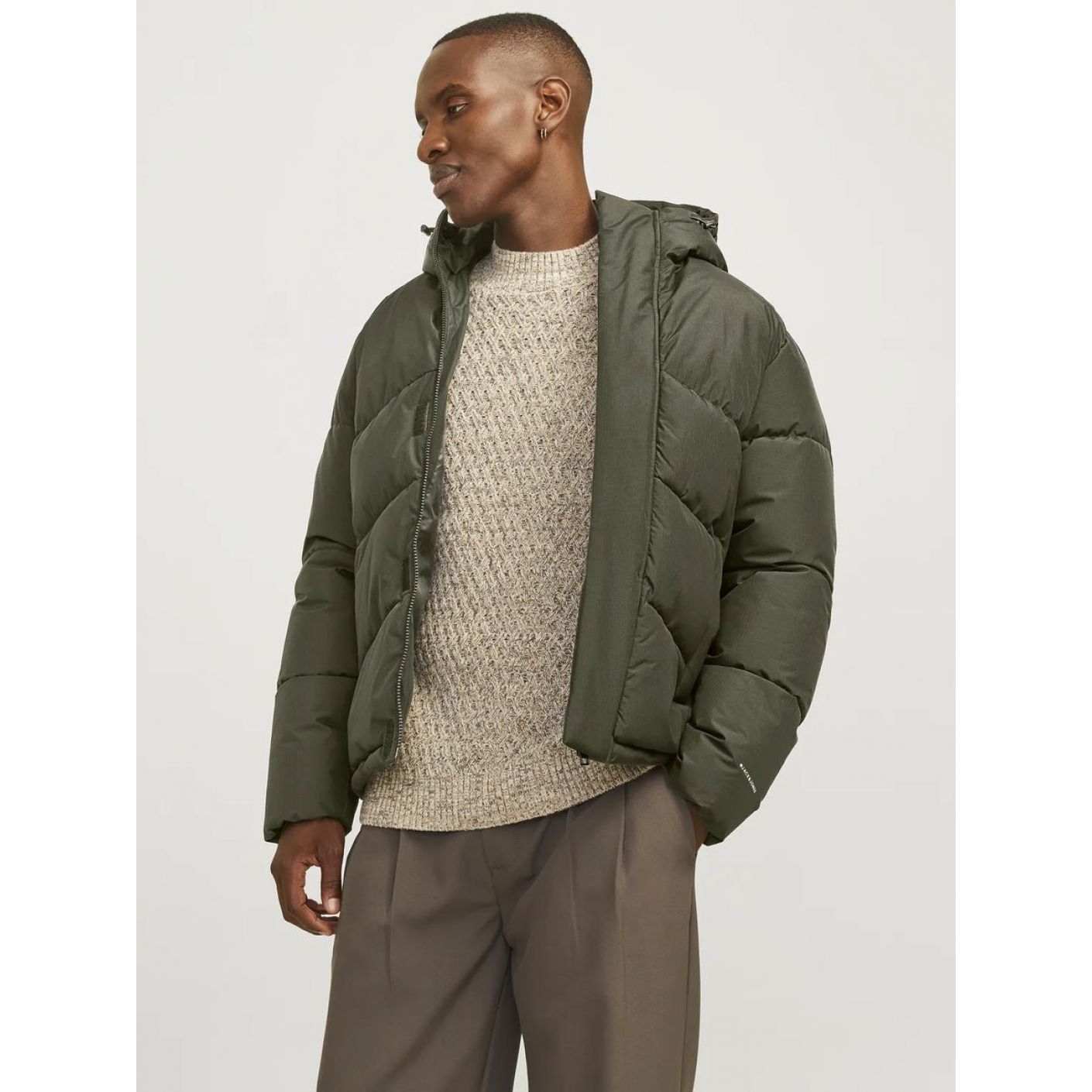 Jack & Jones Giacca Puffer Olive Night da Uomo