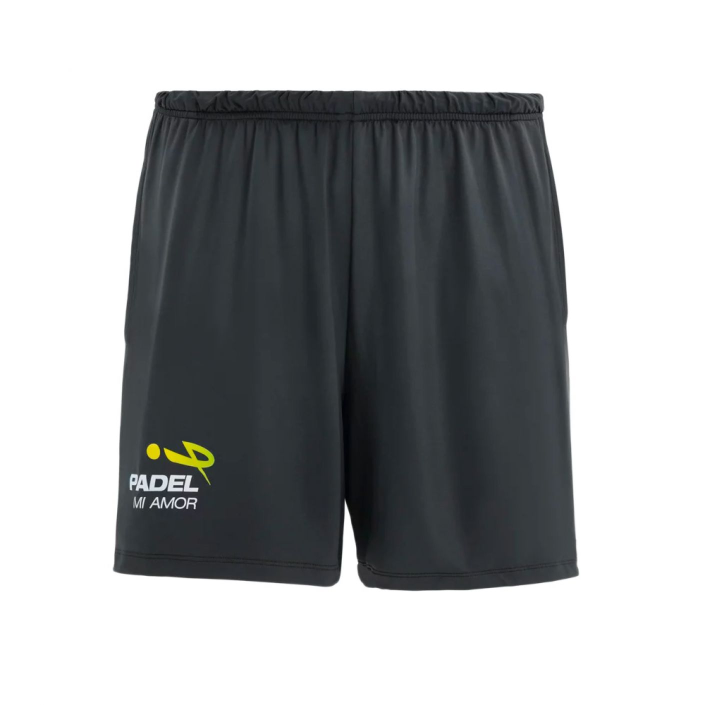 Schwarze bi-elastische Shorts für Herren von Padel Mi Amor