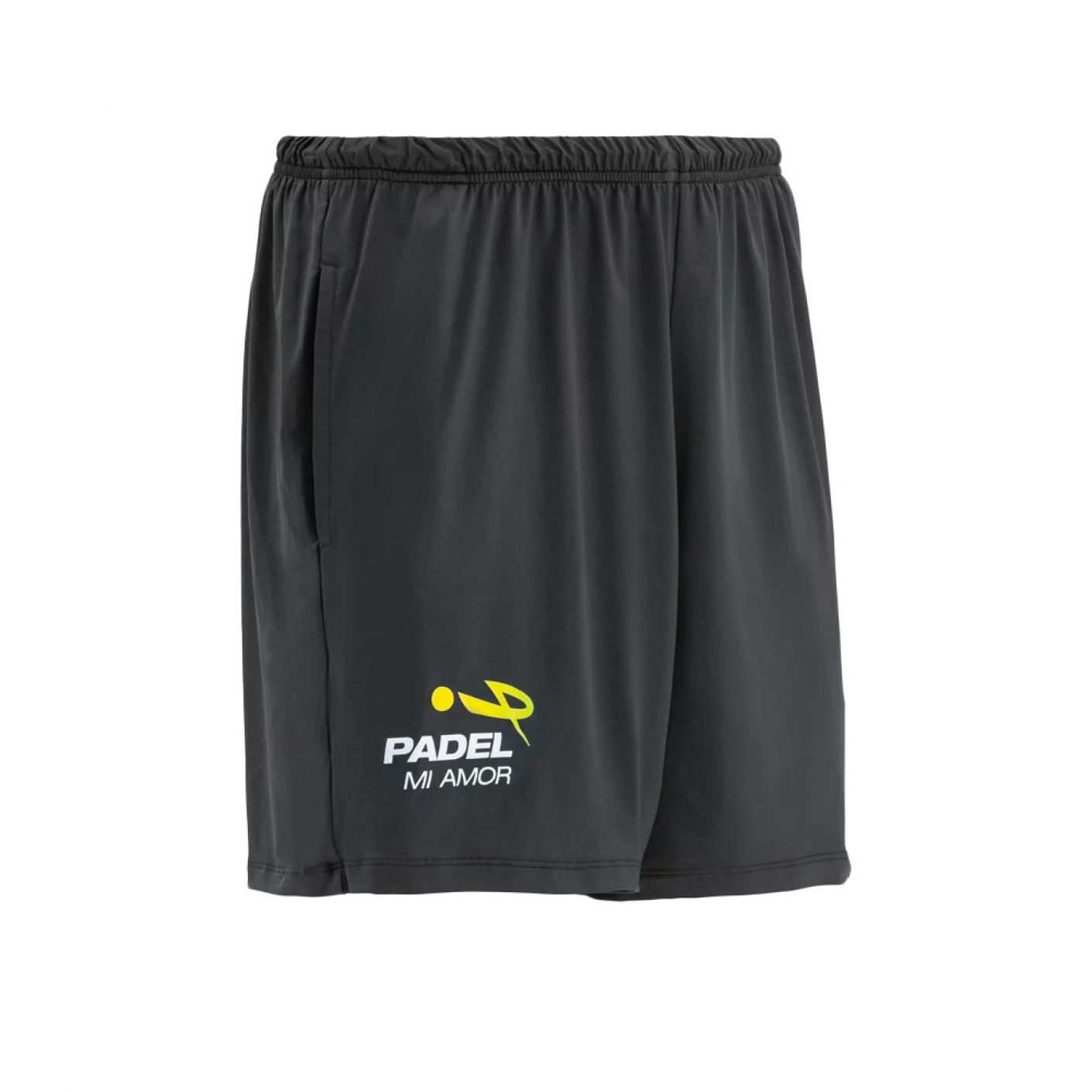 Schwarze bi-elastische Shorts für Herren von Padel Mi Amor