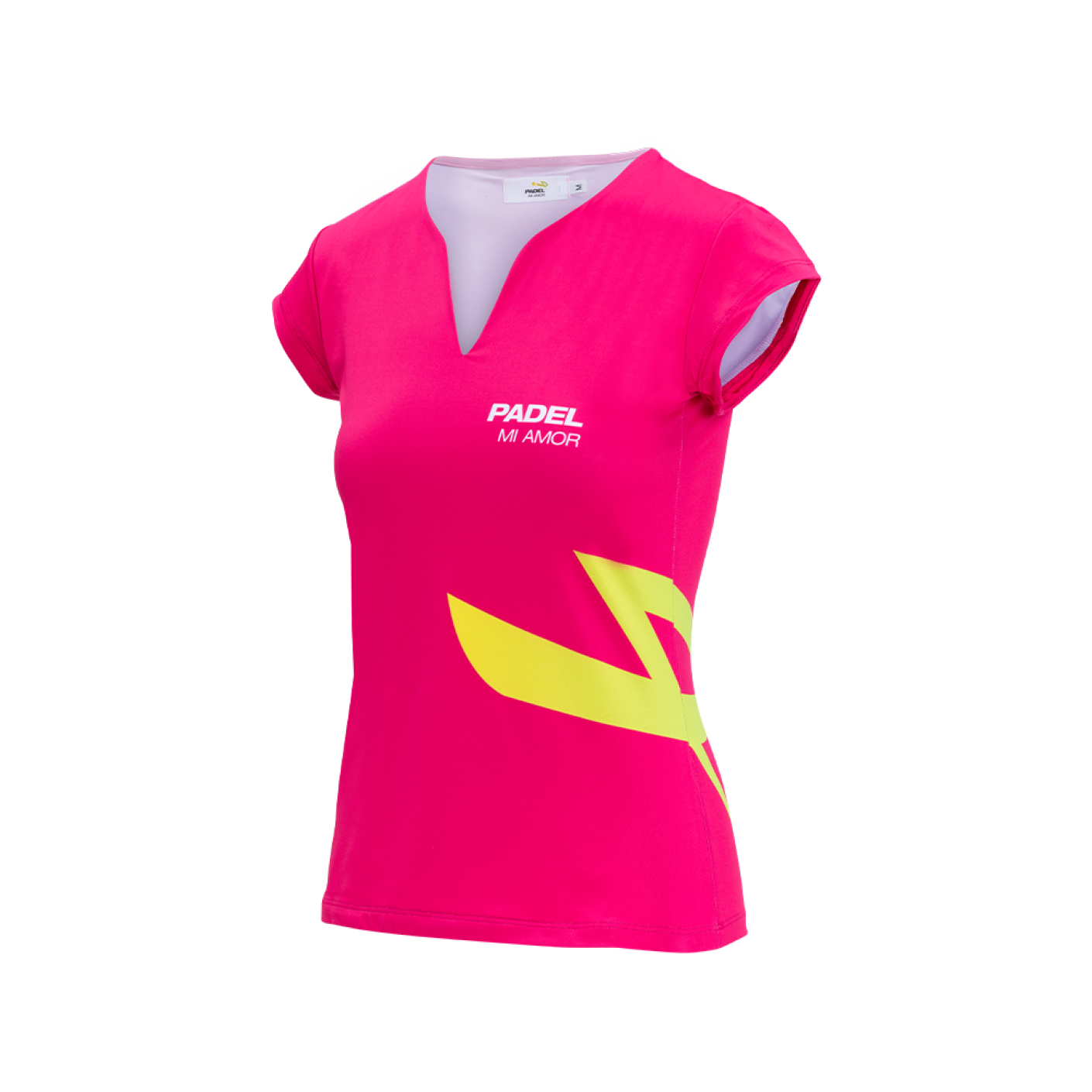 Padel Mi Amor Damen Icon Fuchsia T-Shirt