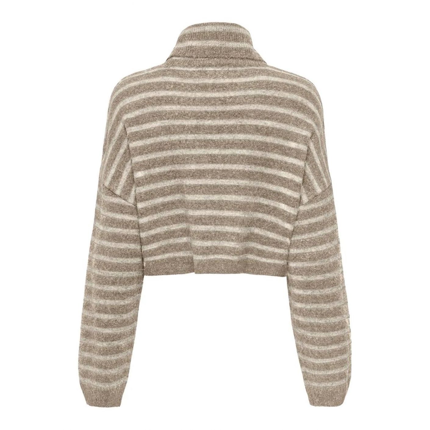 Only Pullover collo alto Onltalio Brown/Weathered Teak da Donna