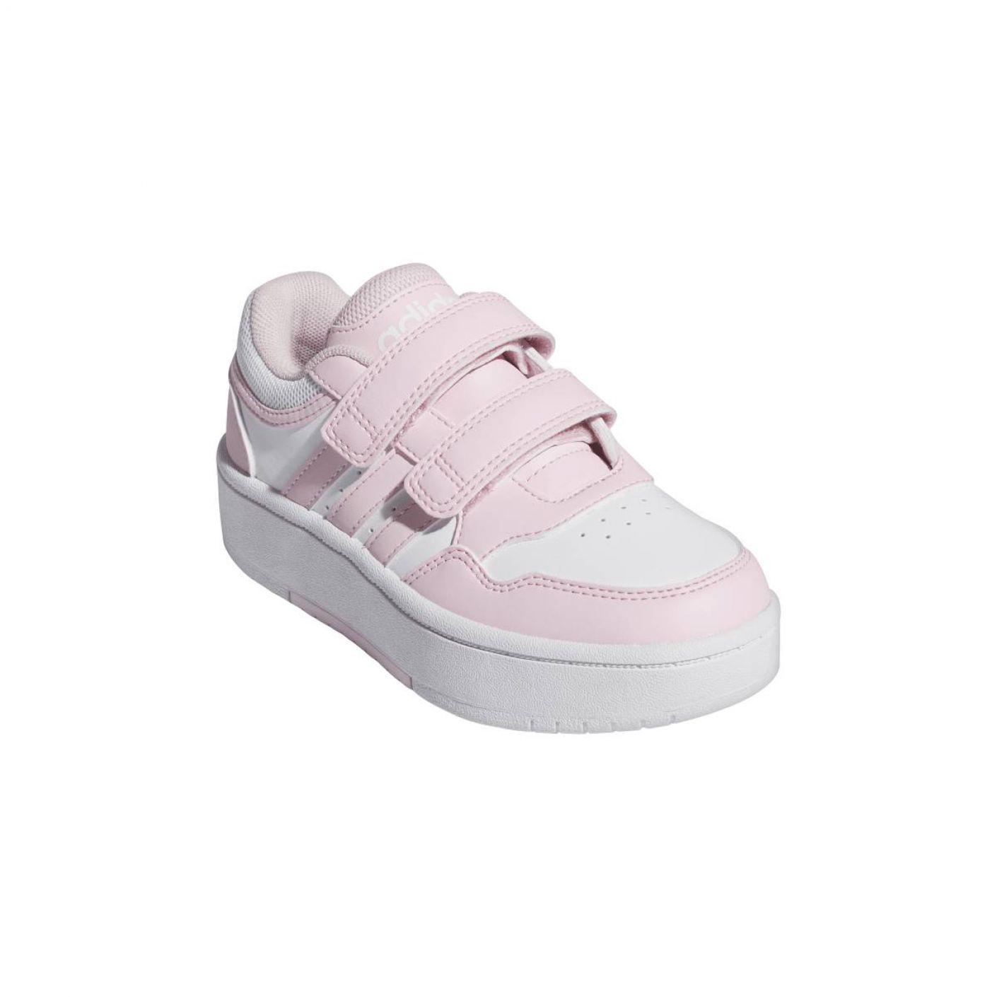 Adidas Hoops 3.0 Bold Strappi da Bimba White/Pink