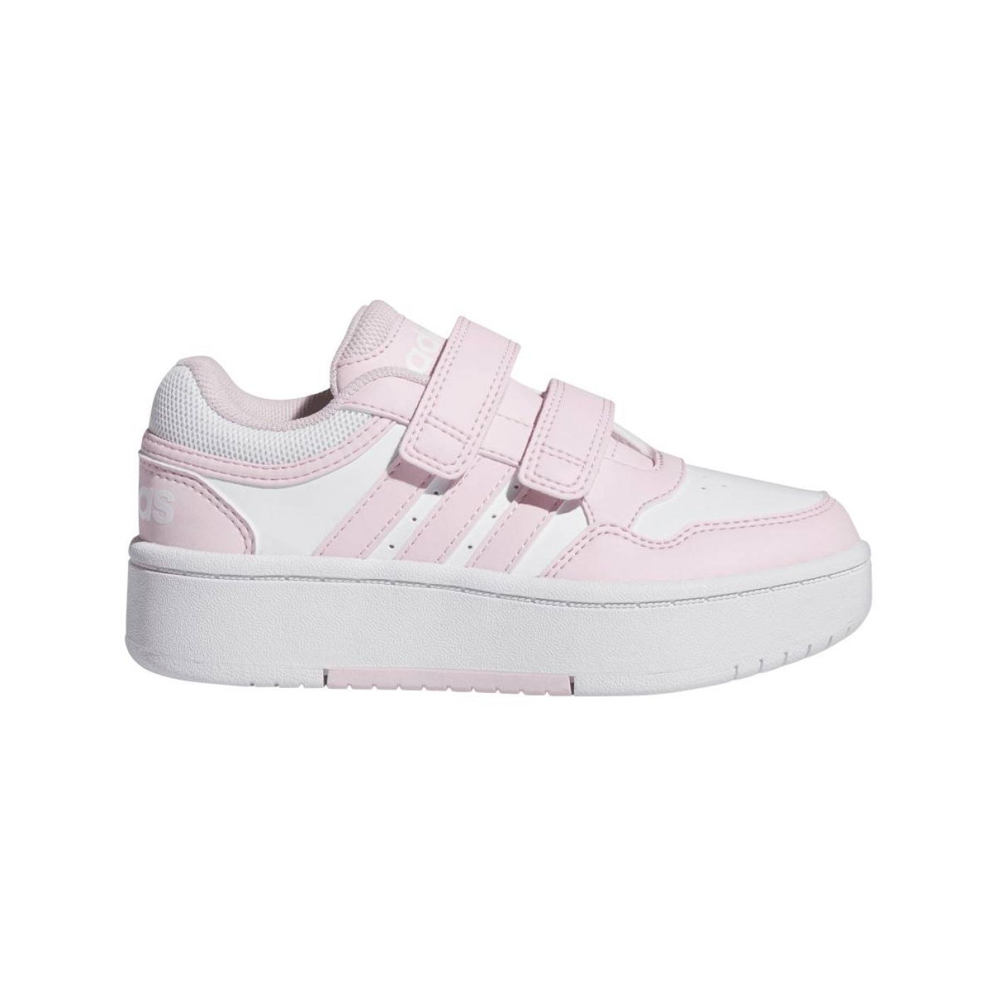 Adidas Hoops 3.0 Bold Strappi da Bimba White/Pink