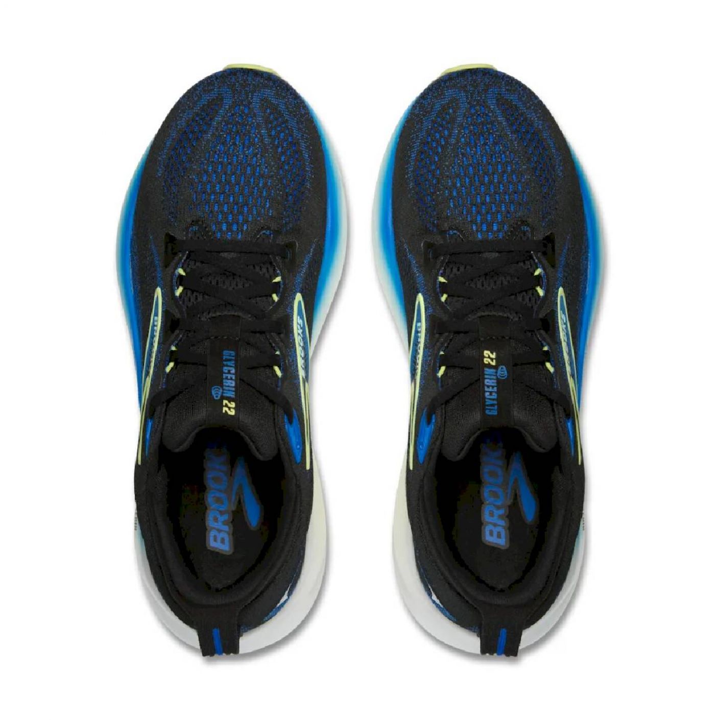 Brooks Glycerin 22 Black/Cobalt/Neo Yellow da Uomo